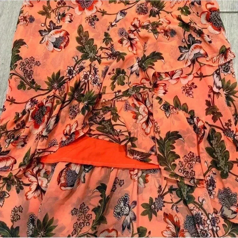 CHELSEA28 Floral One-Shoulder High-Low Dress Size Medium - Picture 3 of 8